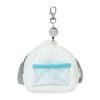 Sanrio Pochacco Pass Case Pass Holder with Small Item Ages 15 and 303313 Face-Shaped & Pouch, Cotton, PVC, Steel, Polyester, Reel, Storage, Up,