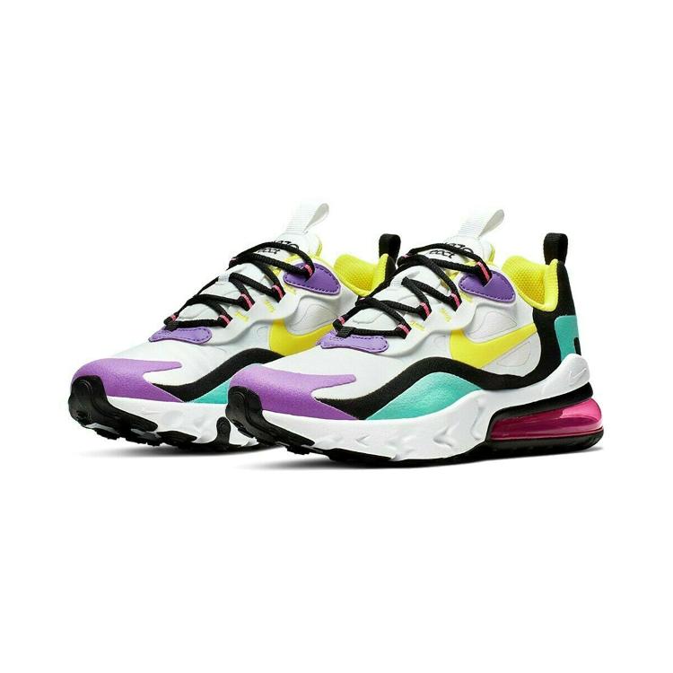 New Nike Air Max 270 Slip-Resistant Cushioning Wear-Resistant Kids Lifestyle Shoes Multicolor Children Aged 3-7 Years Old BQ0102-101