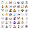 50 Magic Animal Daily Graffiti Stickers Cartoon Watercolor Waterproof Hand Account Decorative Stickers