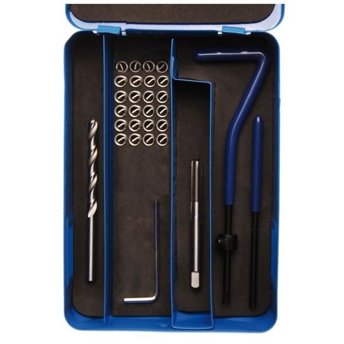 Kit de réparation de filets - bgs technic - m5 x 0,8 - 29 pièces - acier hss-g