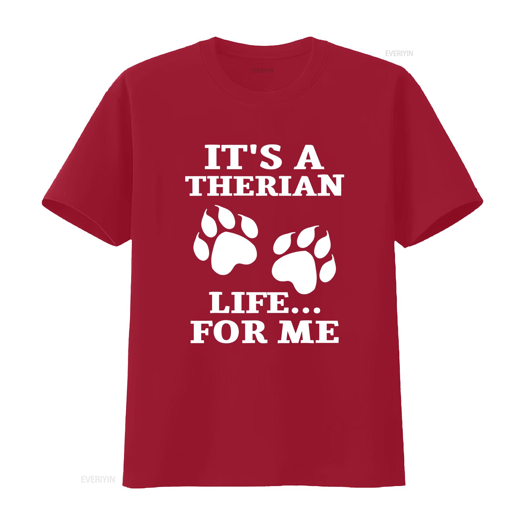 

It s A Therian Life For Me Alter WolfKin Otherkin T Shirt vintage Washed Stylish Comfortable Unisex Stretched Soft Slightly S
