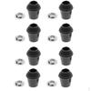 8 Pieces Bass Drum Legs Parts Floor Tom Feet For Percussion Instrument
