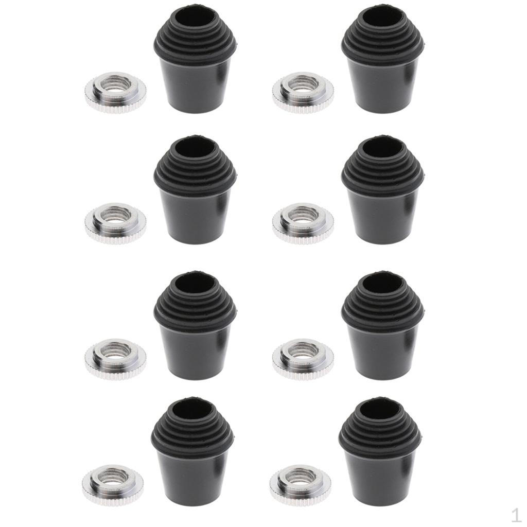 8 Pieces Bass Drum Legs Parts Floor Tom Feet For Percussion Instrument