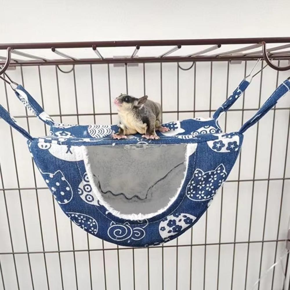 Gedrukte Frettenhängemat Kooi Hangende Hamsterbed Nieuw Fretten Warm Bed Voor Cavia Schuilplaats Muis