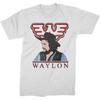 T-shirt Colorisé Homme Waylon Jennings Blanc