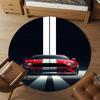 1PC Racing car cool Round Chair mat Area Rug - Non-Slip, Floor Mat for Office, Bedroom, home decor Christmas Gift c0528091