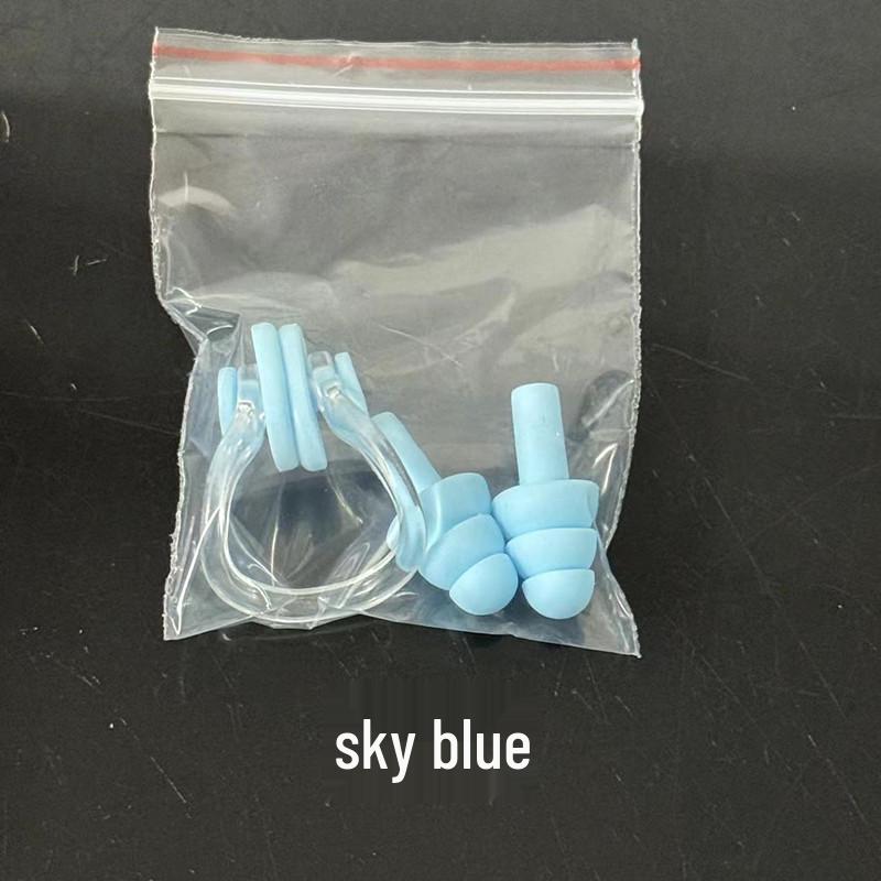 Nose Clip & Waterproof Silicone Earplugs for Swimming - Universal Fit for Adults & Children