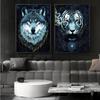 Animal Dark Beast Wolf Tiger Lion Bear Prints Poster Canvas Painting Modern Wall Art Pictures For Living Room Bedroom Home Decor