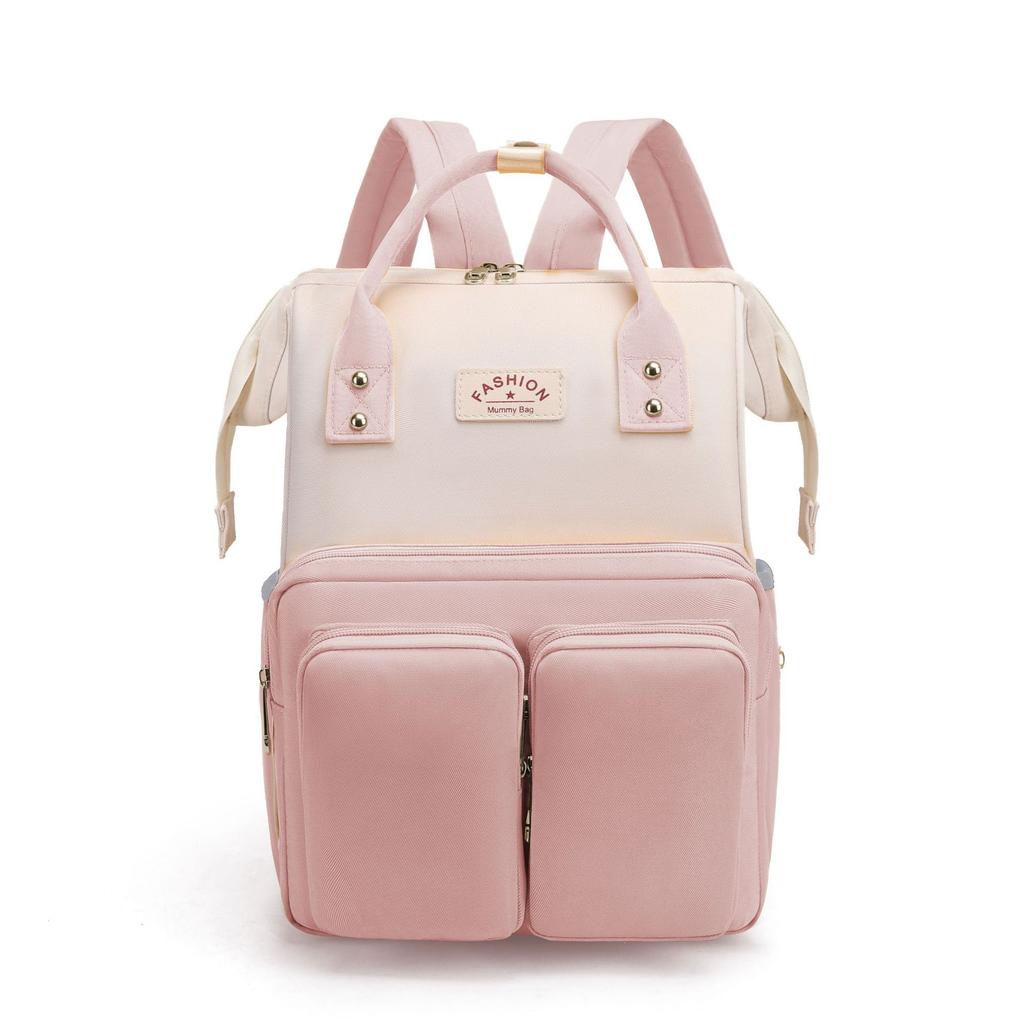Casual Cute Mommy Storage Portable Shoulder Mother And Baby Backpack Belt Going Out Multi-Functional Maternity Bag Stroller