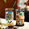 Hrnek na ledovou kávu se slámkou Espresso Sklenice na víno Hrnky Hrnky Sklenice na pití whisky na vodu Hrnky Šálky Pivo Roztomilé Čajové nádobí Boba Led