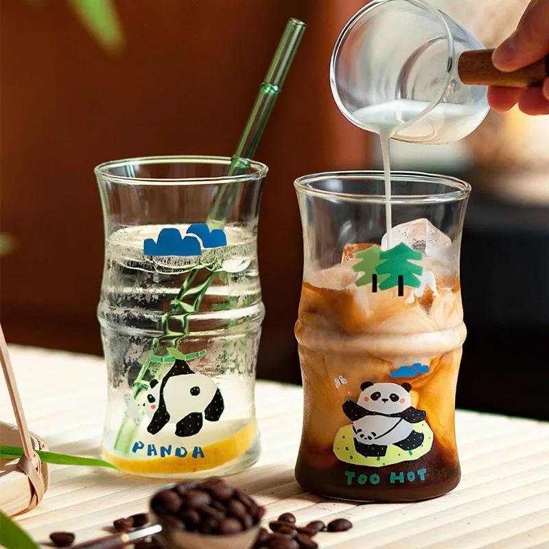 Hrnek na ledovou kávu se slámkou Espresso Sklenice na víno Hrnky Hrnky Sklenice na pití whisky na vodu Hrnky Šálky Pivo Roztomilé Čajové nádobí Boba Led