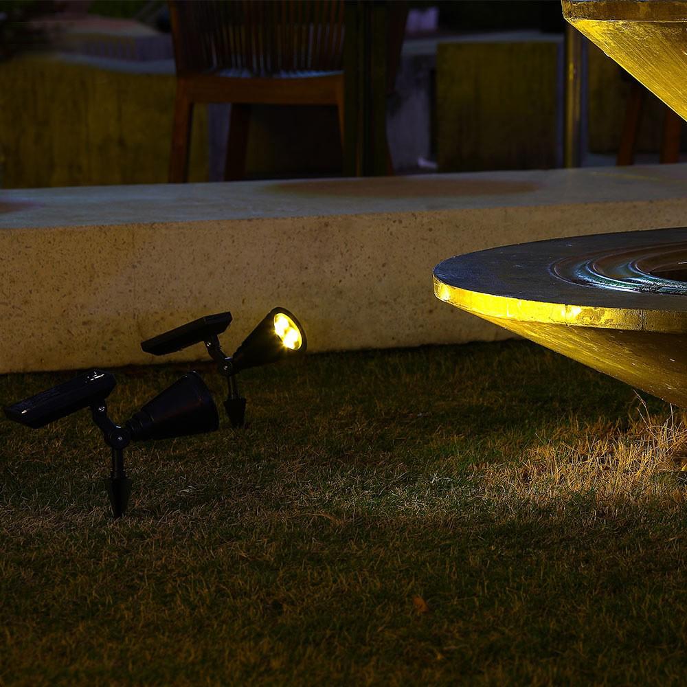 Solar-Powered Rainproof Outdoor Spotlight for Gardens and Lawns