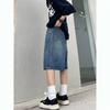 Loose Jean Shorts Vintage Wide Leg Denim Shorts Streetwear Casual Washed Oversize Summer Denim Shorts