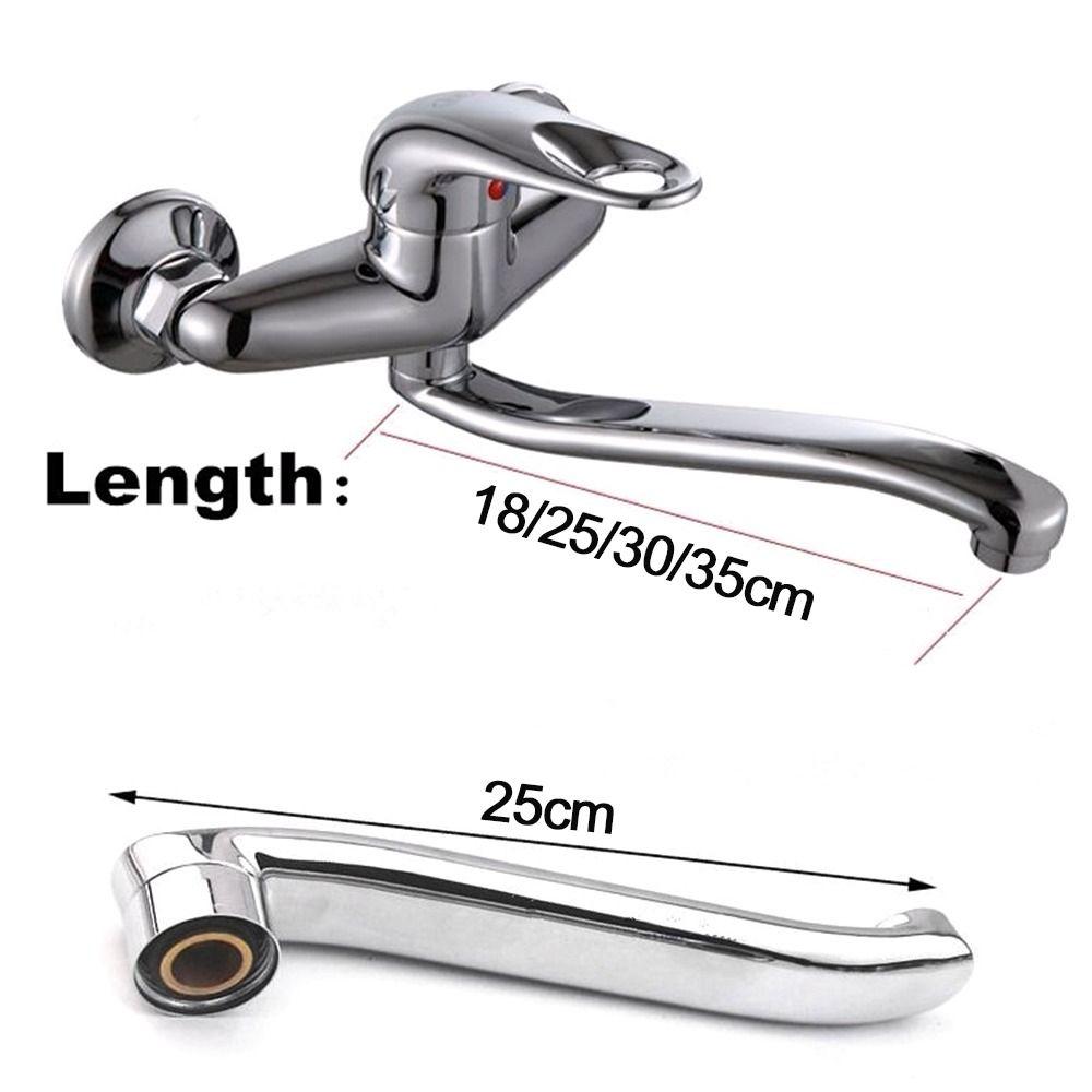 Durable S-type Faucet Extender Connector Quick Open Stainless Steel Basin Faucet Tube Outlet Pipe Replacement Fittings