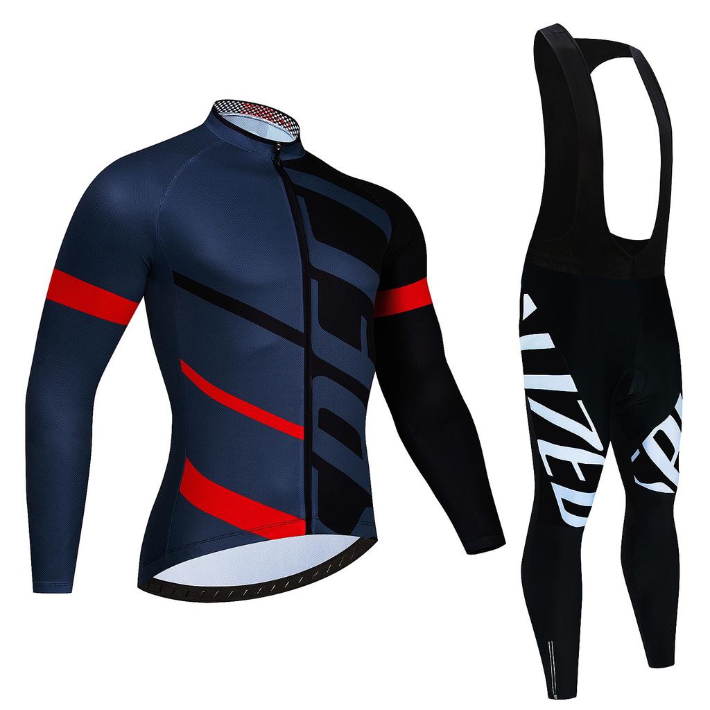 Cycling Suit Long-sleeved Suit, Cycling Suit Spring and Autumn Tour De France Competition Suit