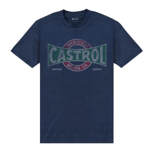 Castrol Unisex Adult Distressed Logo T-skjorte