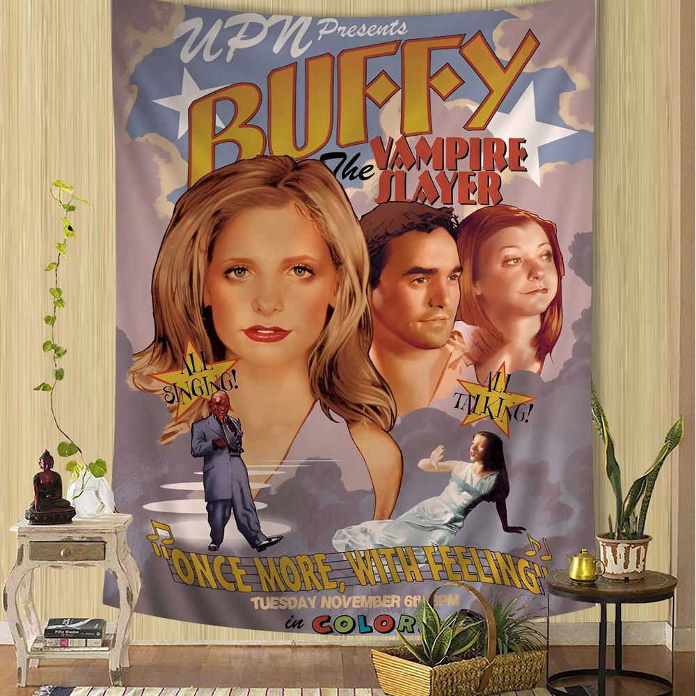 Buffy the Vampire Slayer Colorful Tapestry Wall Hanging Cheap Hippie  Bohemian Wall Tapestries Mandala Wall Hanging Sheets