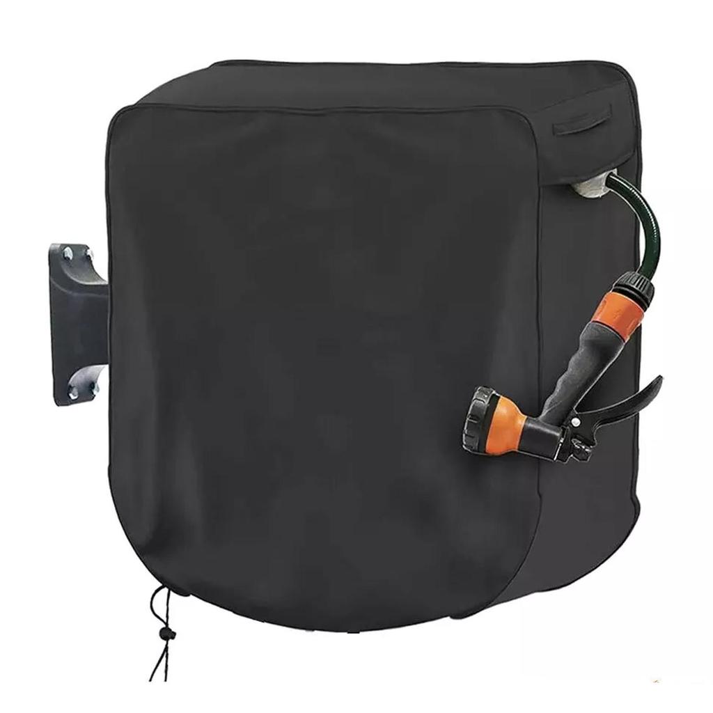 Gartenschlauch-Schutzhülle aus Oxford-Gewebe, einziehbare Gartenschlauch-Aufroller-Abdeckung, kompakt, leicht zu tragen und staubdicht, verlängert die Lebensdauer, Regen