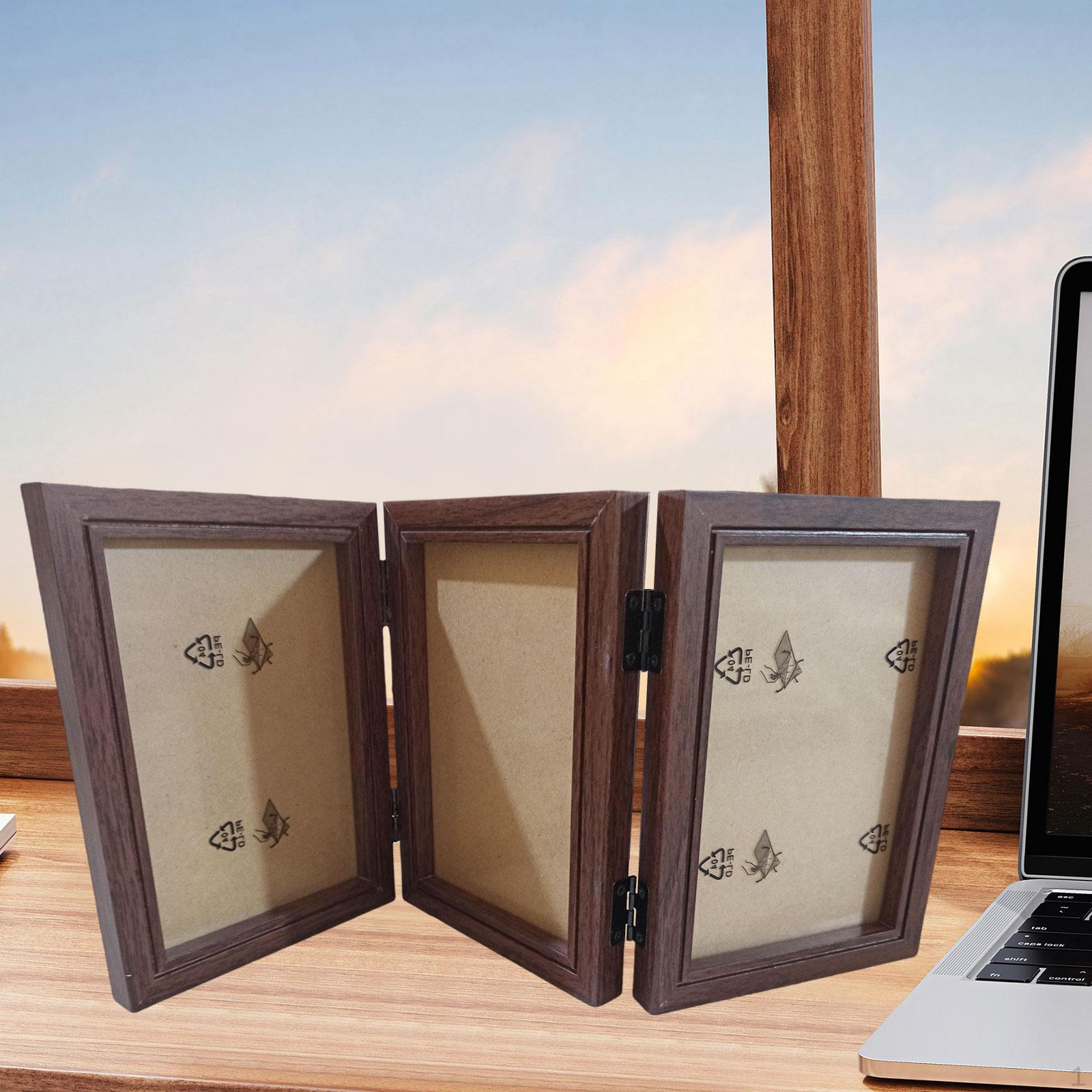 

Элегантный набор деревянных фоторамок для домашнего декора и подарков Triple Fold