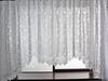 Bay Window Lace Scalloped 4 Sizes Curtains, Pattern, (88cm Long)
