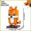 MOC Hedgehog Brickheadzed Dr Eggman Tails Bricks Anime Game Figures Compatible Building Blocks Toys For Children Adults Gift DIY