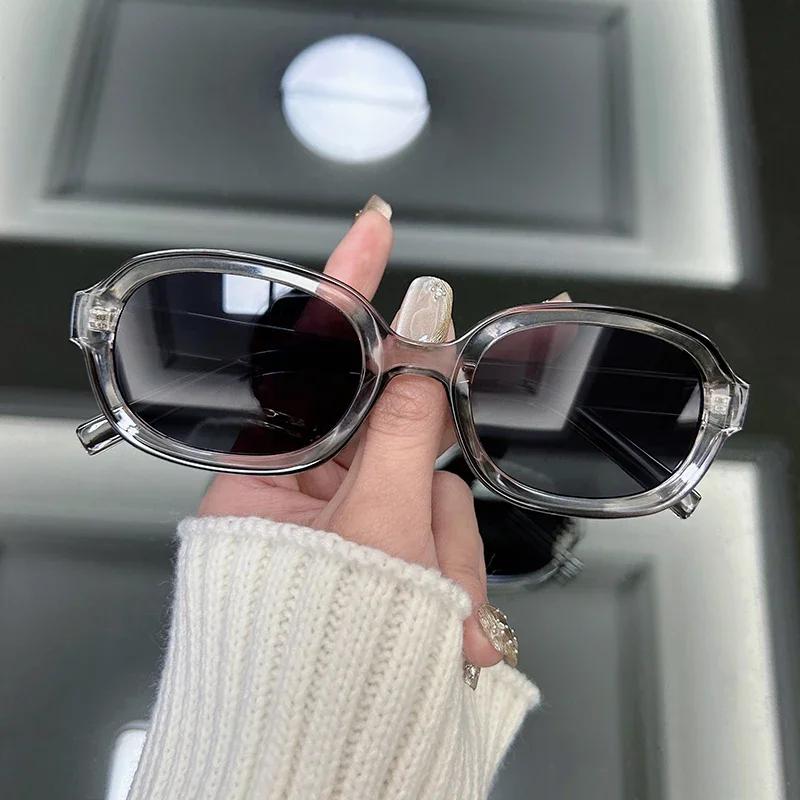 Vintage Ovale Sonnenbrille Damen Herren Mode Marke Retro Sonnenbrille Weiblich Männlich Punk Spiegel Rechteckig Designer