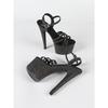 Nightclub Sex Women's Shoes Waterproof Table Roman Fish Mouth Lady Outer High Heel