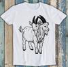 Two Headed Goat Weird Unusual Oddities Freak Show Funny Gift Tee T Shirt M1605