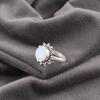 Milky Opal Gemstone Jewelry, Handmade Silver Beautiful Ring, 925 Solid Sterling Silver Jewelry, Meditation Ring Gift For Grandma