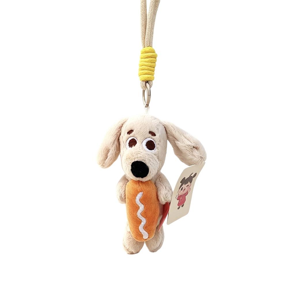 Brown Dachshund Sausage Dog Plush Pendant Plush Material Stuffed Animal Charm Backpack Charm