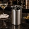 Stainless Steel Pick Holder Set Cylindrical Cocktails Open Top