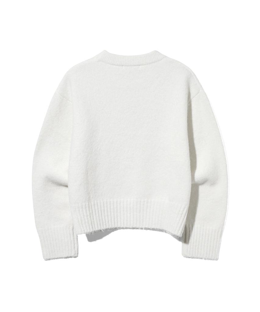 UCLA Women'S Daily Small Logo Oversized Crop Knit [Ivory] (Ub9Lk50)