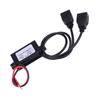 3A DC 12V to DC 5V Dual USB Charger Adapter Converter Module for Car Motorcycle Phone Charge