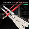 Ergonomic Slip Resistant Grip Adjustable Jaw Pliers 0.5-6mm² Suitable For Wire Stripping Cutting And Cable Maintenance