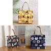 Canvas Style Insulated Lunch Bag With Handle For Students And Moms