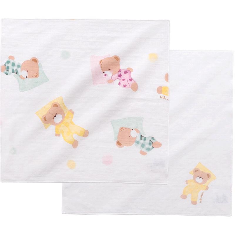 LABI Baby Double-Layer Gauze Towel 2-Pack 30x30cm