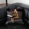 E-Evan Rachel Wood Hollywood Star Cushion Cover Pillow Case Anti-Dustmite Invisible Zipper Silky Plush Cushion