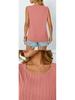 Women's Striped Sleeveless Loose Top - Round Neck, Spring/Summer Fashion