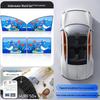 Children's Car Sunshade: Heat-Blocking, Retractable Magnetic Curtain with Cartoon Design for Baby Privacy