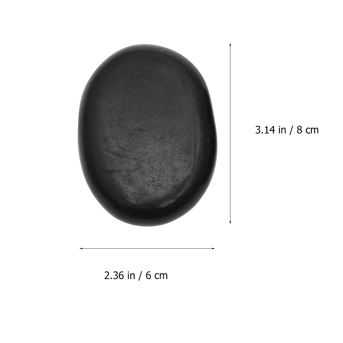 

Volcanic Stone Massage Stones Natural Black Hot Spa Energy Stones For Skin Care Electromagnetic Protection Smooth Finish