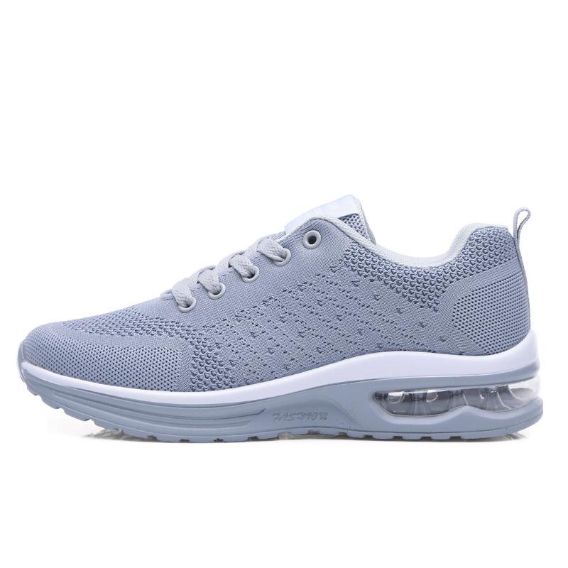 Air-cushion Men's Casual Sneakers Women Fashion Knitted Running Shoes Non-slip Outdoor Sports Shoes for Walking Jogging