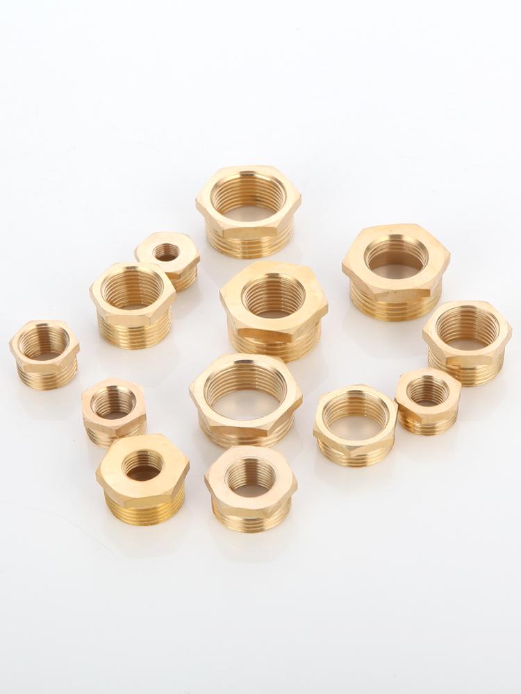 1" To 6-fen Brass Male/Female Thread Water Pipe Repair Core Pressure Gauge Connector