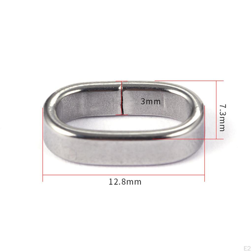 100 Pieces Oval Linking Rings Metal Jewelry Links DIY Jump Quick Link Chain Connectors