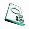 Luxury Plating Magnetic Case For Samsung Galaxy S21 S23 Fe S24 Ultra S22 Plus Apple Magsafe Cover 10H 6K Glass Camera Protect