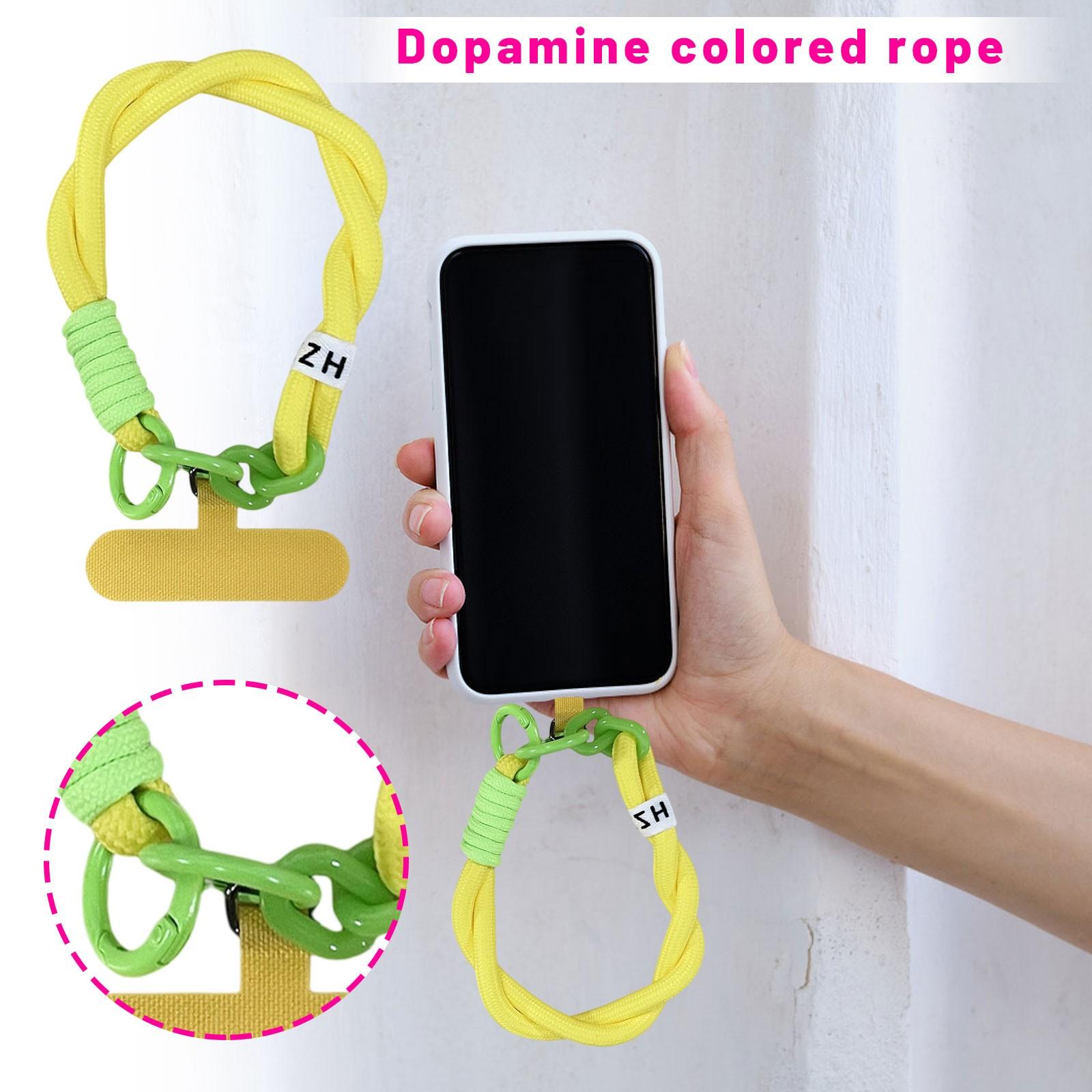 

Модный двойной плетеный шнурок для мобильного телефона, куклы - Портативный брелок/подвеска для рюкзака/подвеска против потери One Size