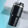 Car Cup, Double-layer Straw Cup, Vacuum Outdoor Car Cup, Thermal Insulation, Cold Insulation, Coffee Cup, Beautiful Appearance