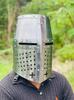 Knight Templar Helmet ~ 13th Century Full Face Steel Helmet ~ Medieval Crusader Great Helmet ~ Historical Cosplay & LARP Helmet ~ Best Gift