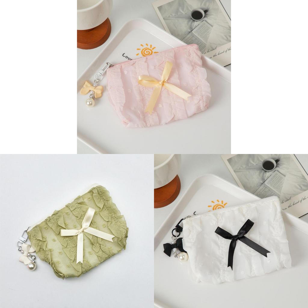 Cute Korean Style Cosmetic Organizer With Breathable Design For Women And Men