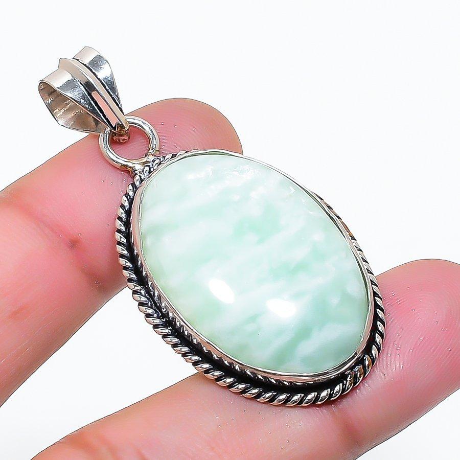 Natural Hememorphite Gemstone Handmade 925 Sterling Silver Pendant 1.85  AP-14948