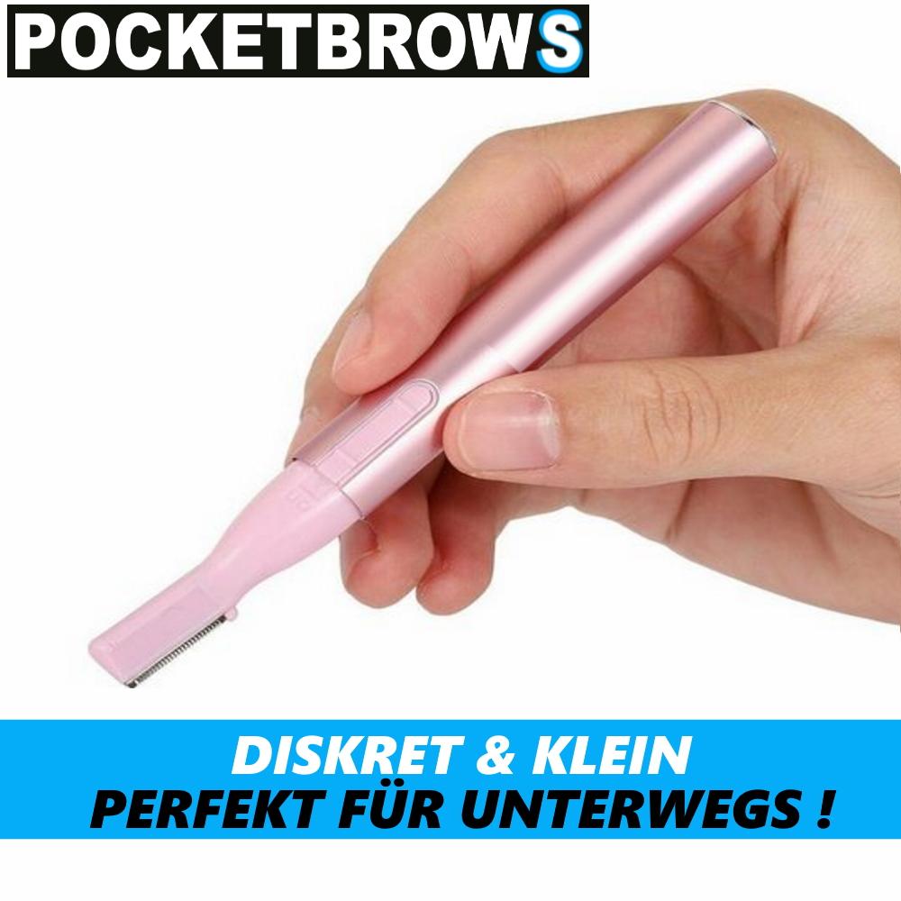 POCKETBROWS Augenbrauentrimmer Augenbrauen Trimmer Epilierer Gesicht Rasierer